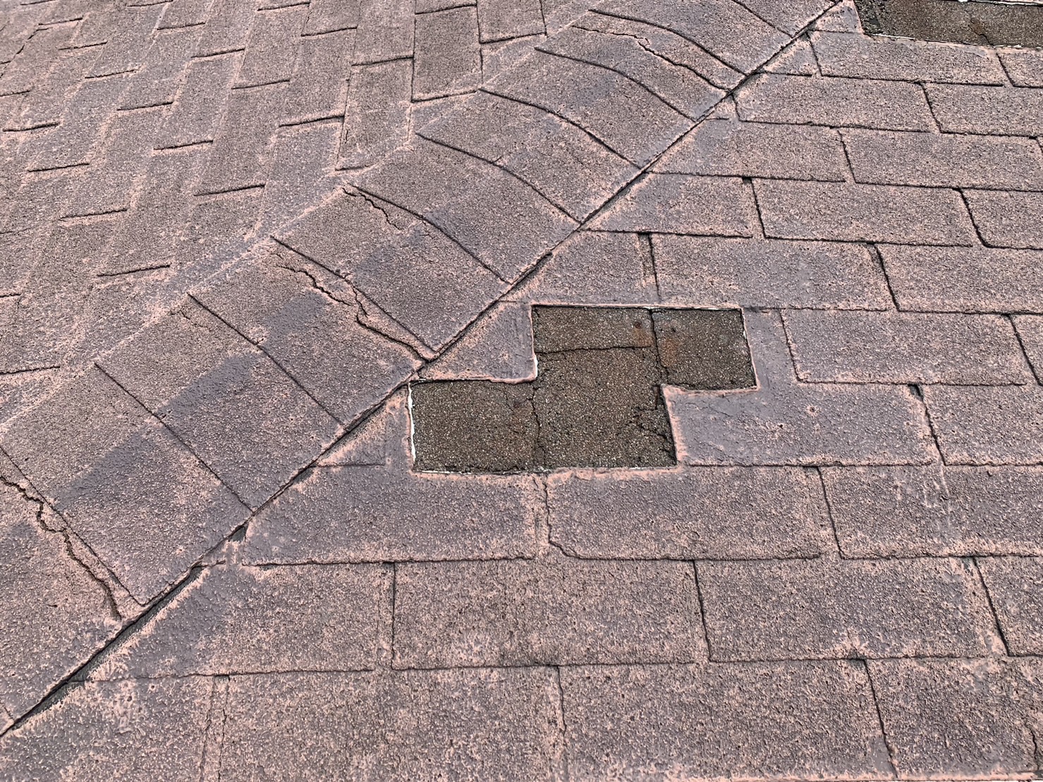 アスファルトシングルの意匠（近景）