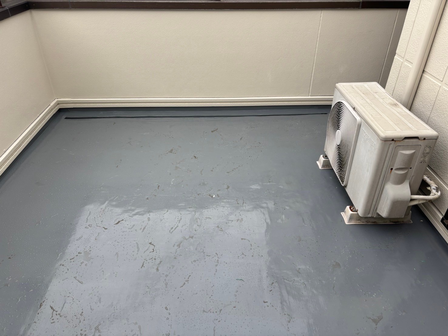 春日井市雨漏りしたベランダセキスイハイム