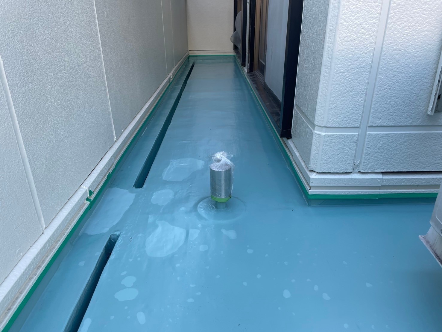 春日井市雨漏りしたベランダセキスイハイム