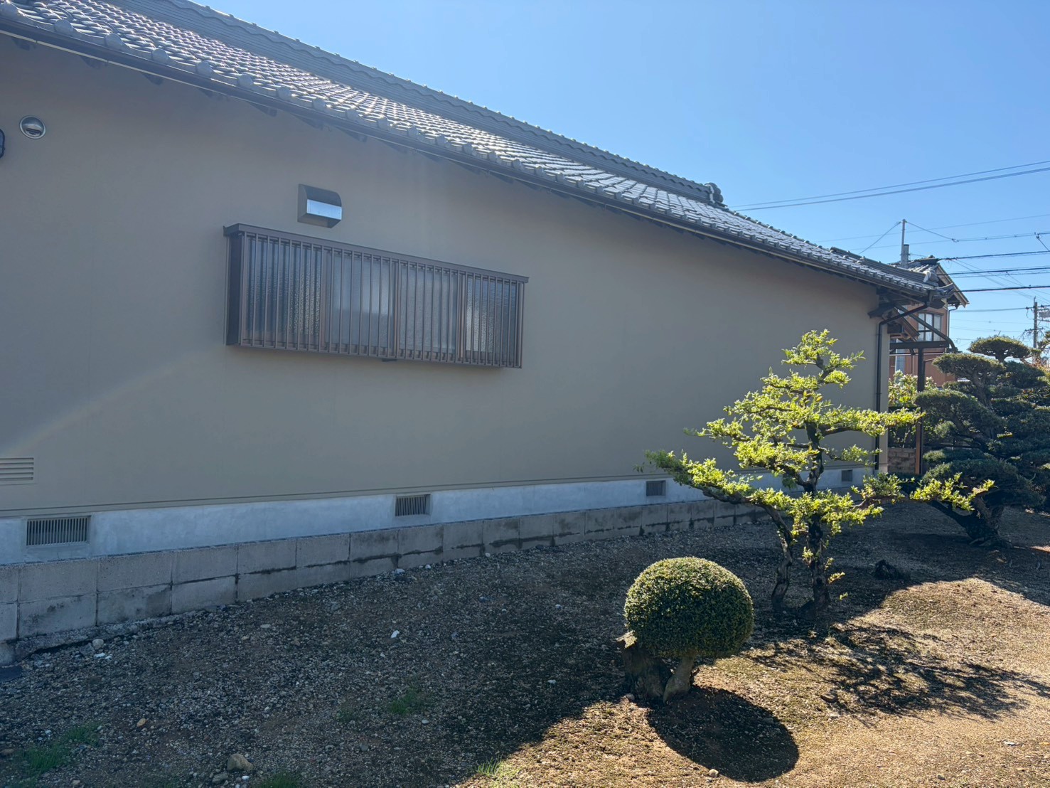 春日井市で施工した築30年平屋住宅の外壁塗装工事