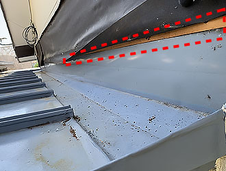 下地が剥き出し