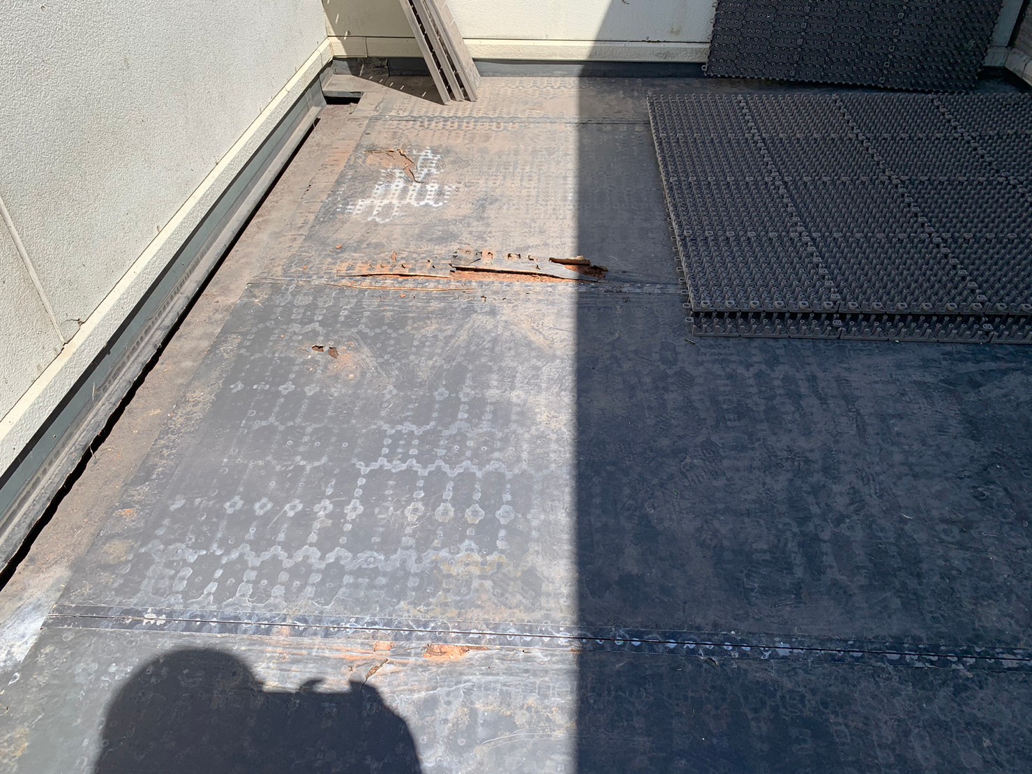 セキスイハイムのベランダ防水施工前