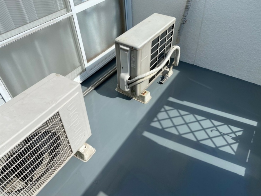 トップコート塗布して仕上風景