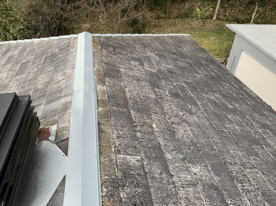 棟板金部分の錆