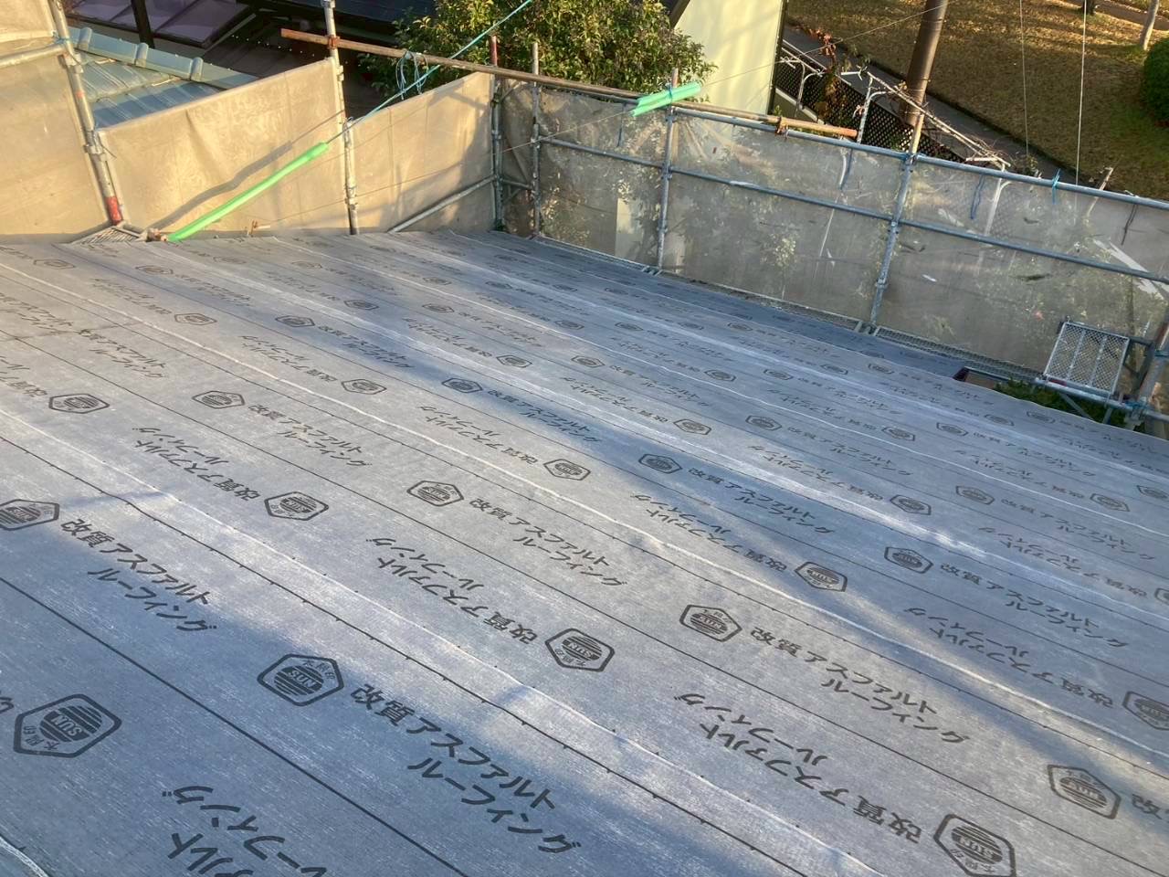 春日井市カラーベストカバー工法