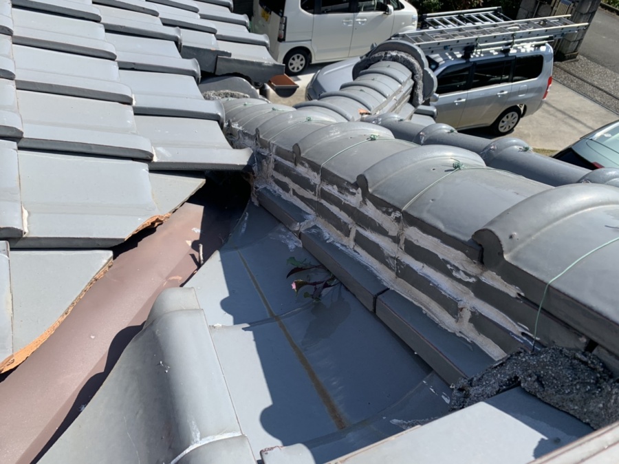 漆喰の状態詳しい無料現地調査アップ写真