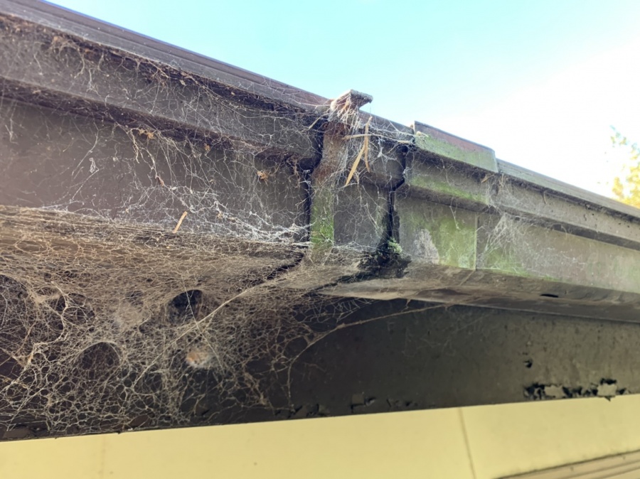 軒樋のジョイント部分