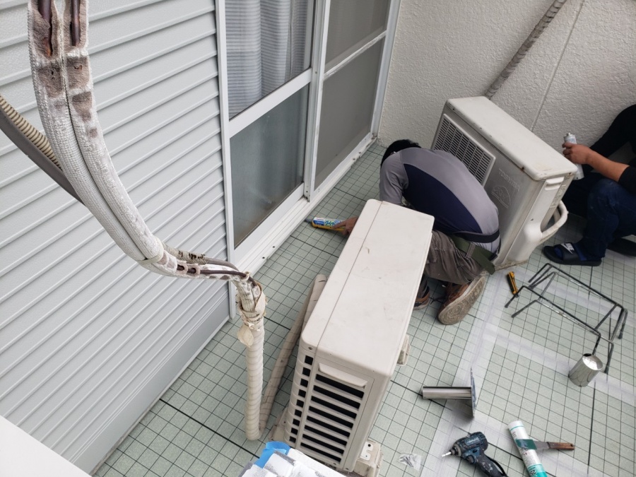 通気緩衝シートを全面に貼り付けの風景