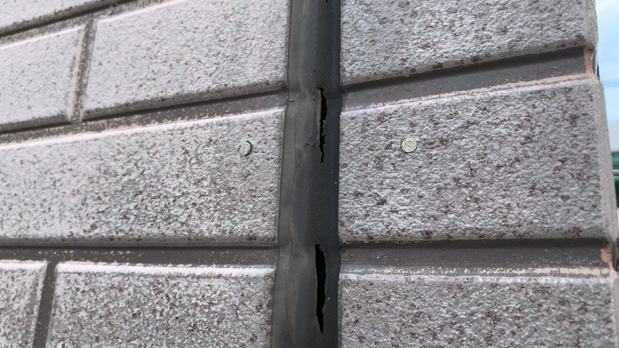 外壁塗装サイディング目地劣化