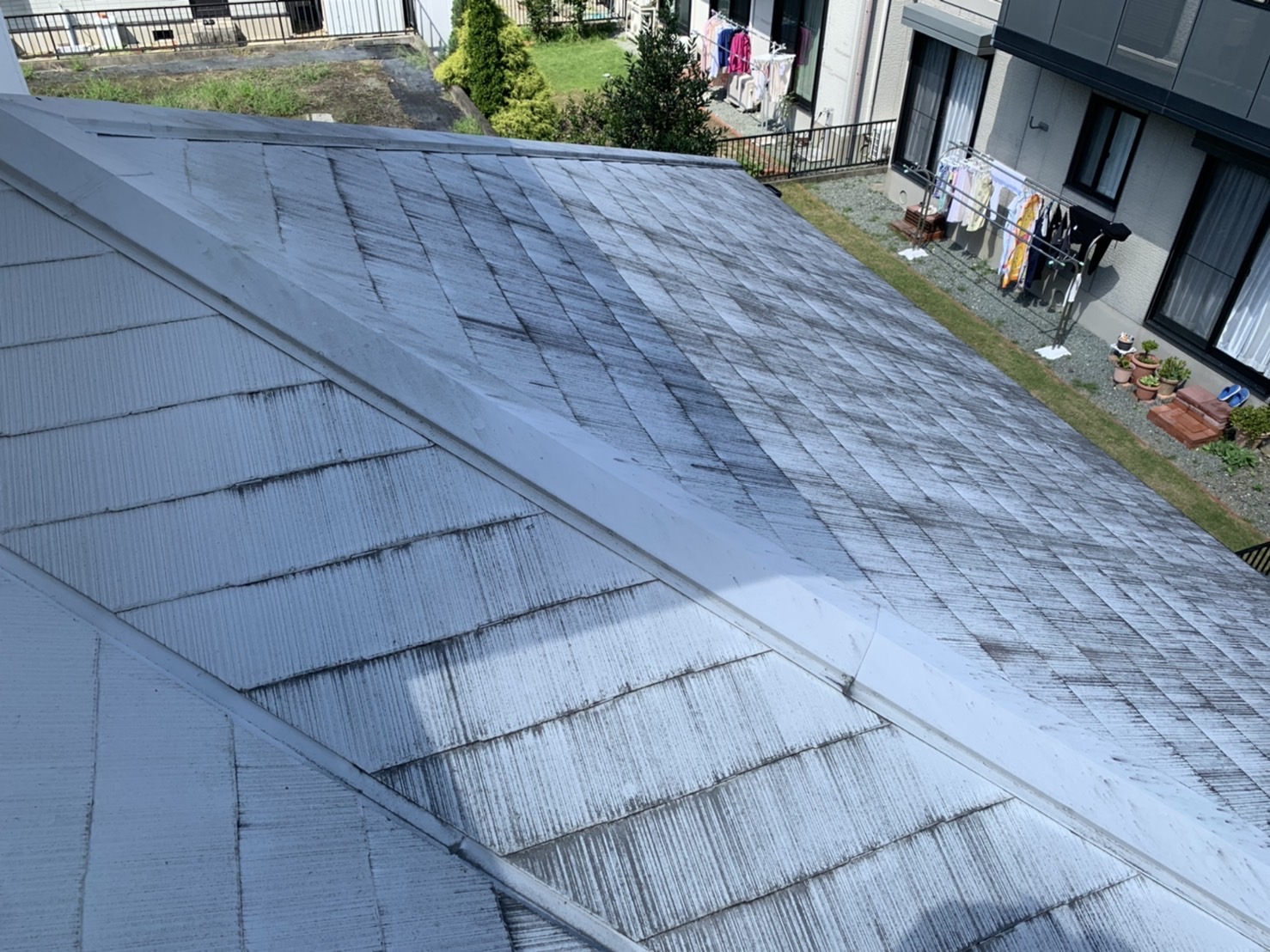 屋根の状況確認