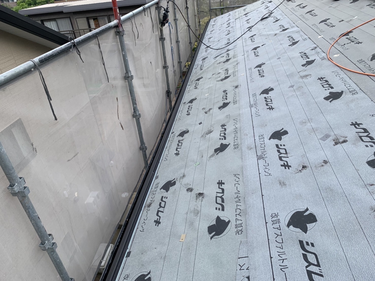 スーパーガルテクト本体の取り付け