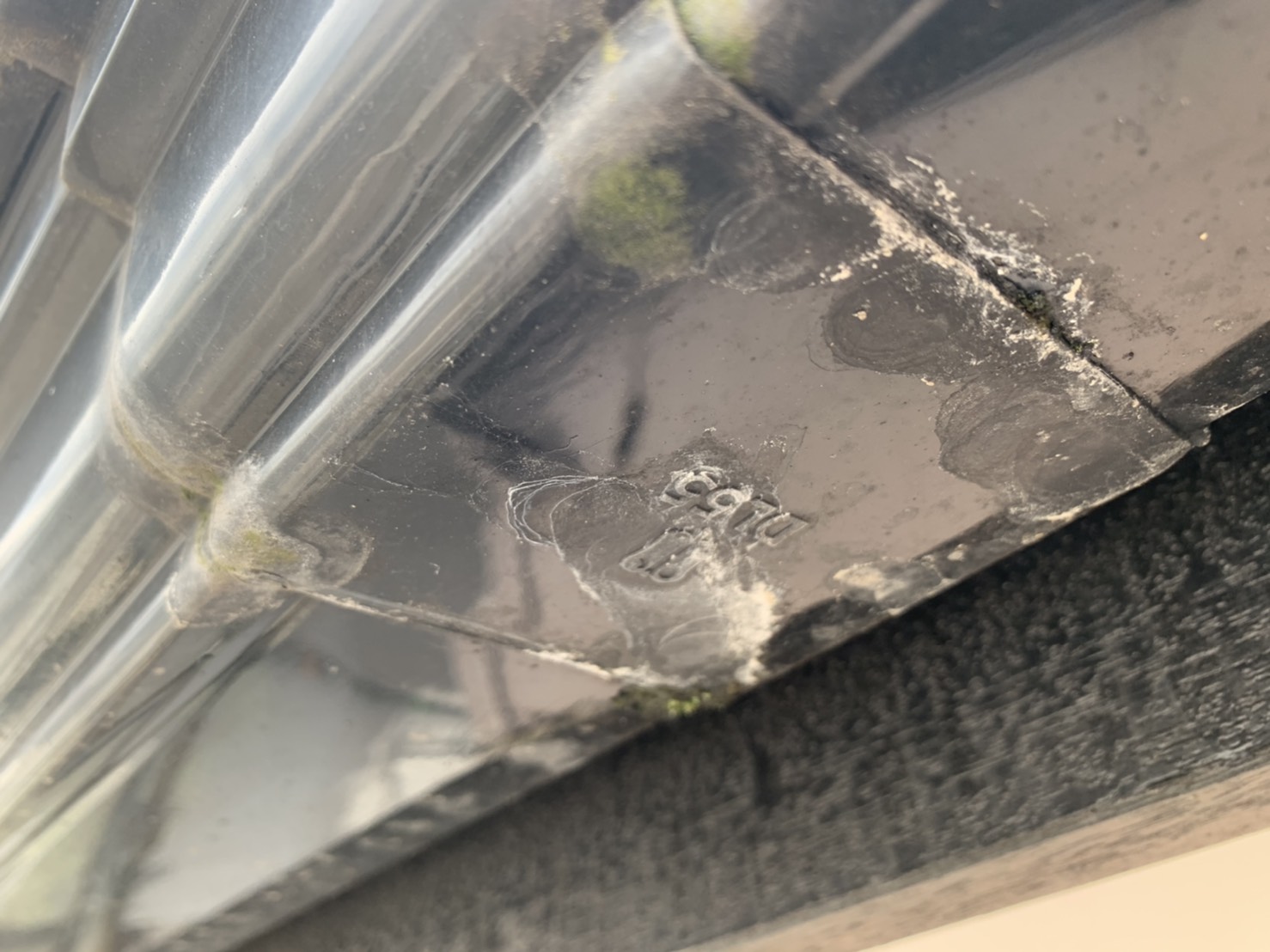 雨樋のジョイント部分