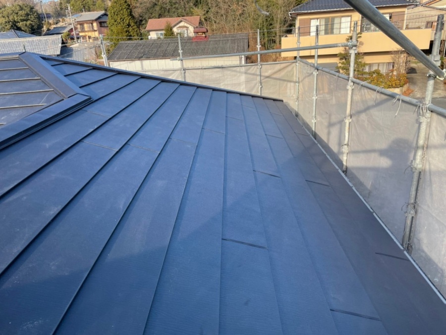 スーパーガルテクト施工後の完成外観