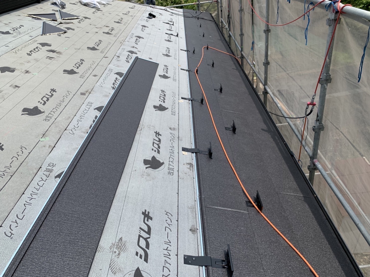 スーパーガルテクト本体の取り付け