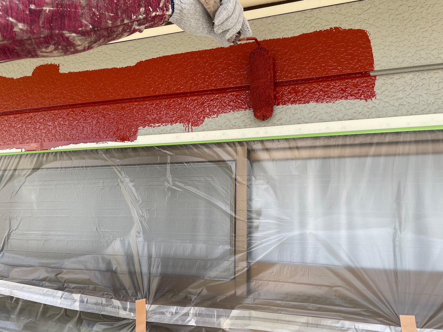 【名古屋市守山区】プレミアムシリコン使用の外壁塗装｜下塗りは錆び止め塗料でしっかりと！