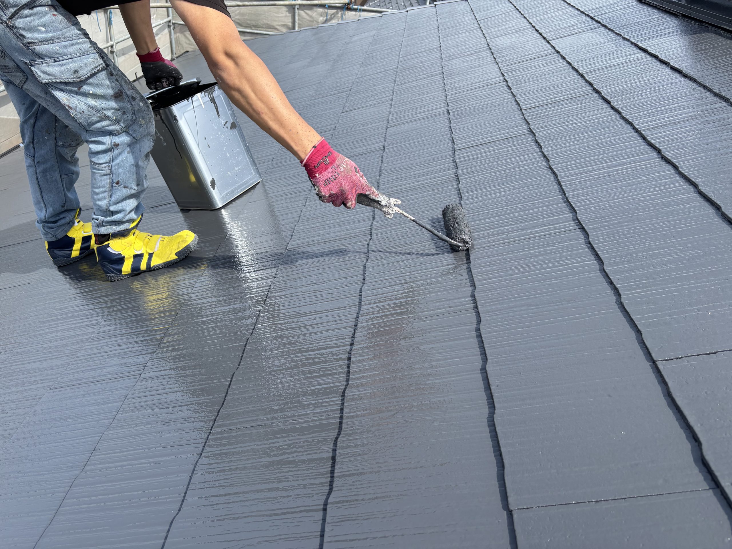 春日井市カラーベスト屋根塗装