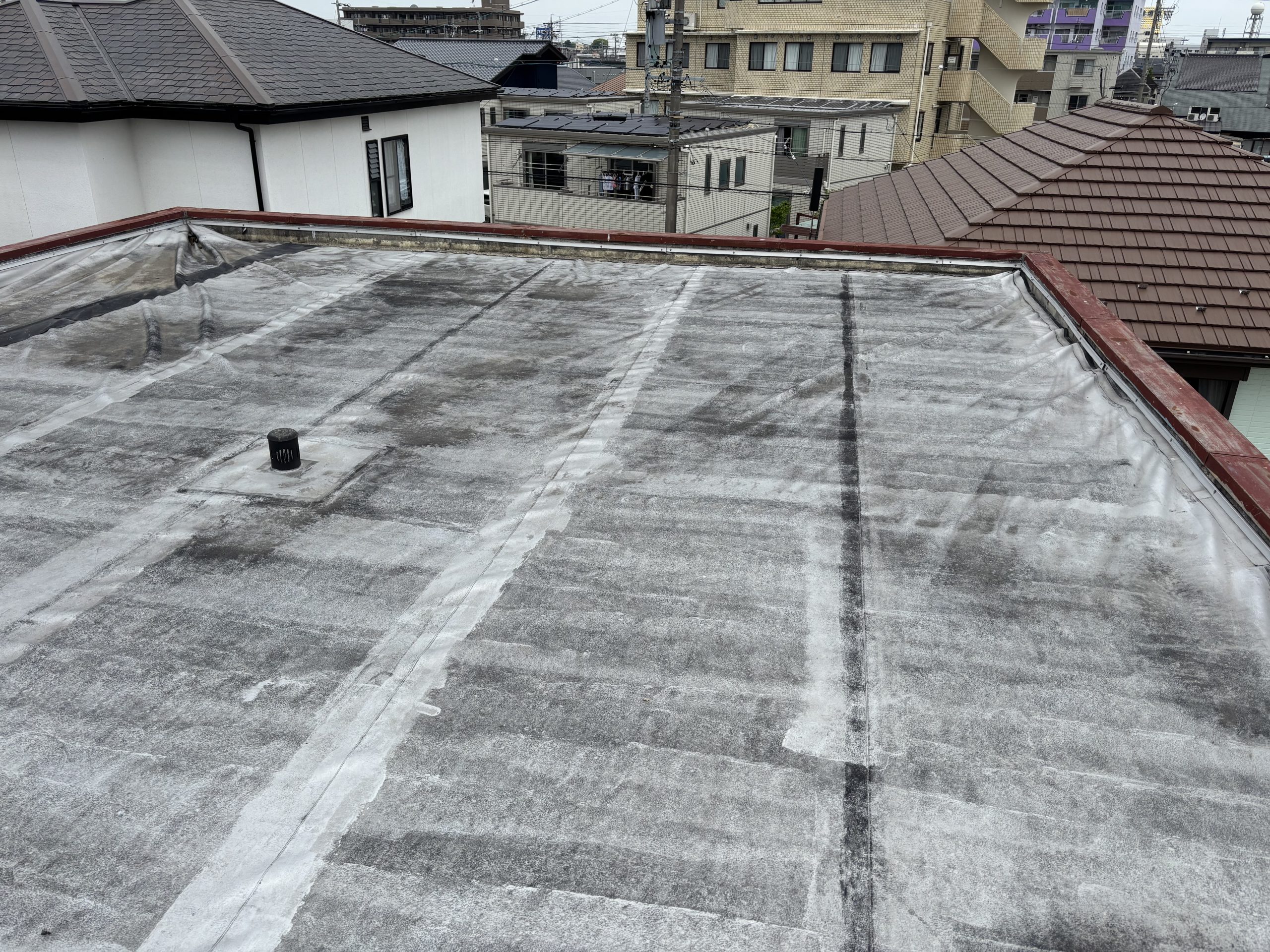 春日井市雨漏りした陸屋根