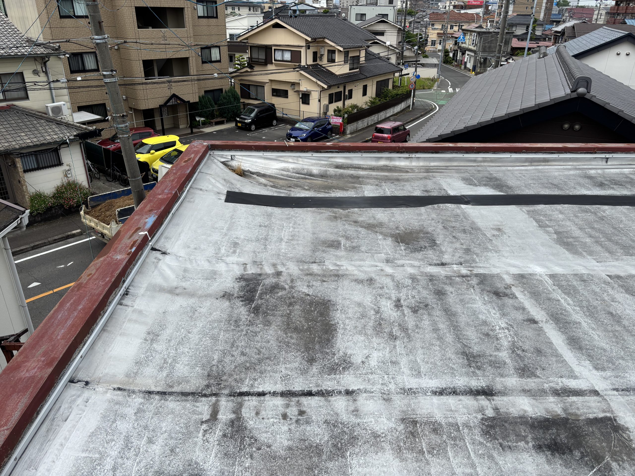 春日井市雨漏りした陸屋根