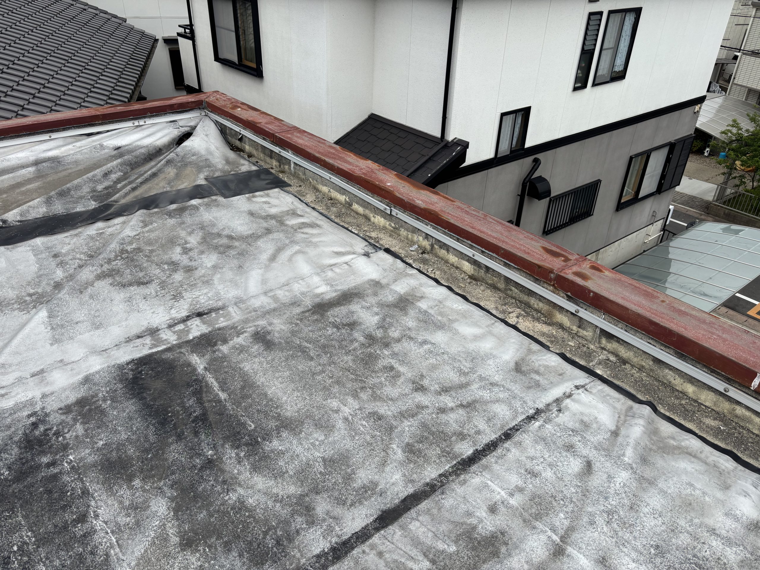 春日井市雨漏りした陸屋根