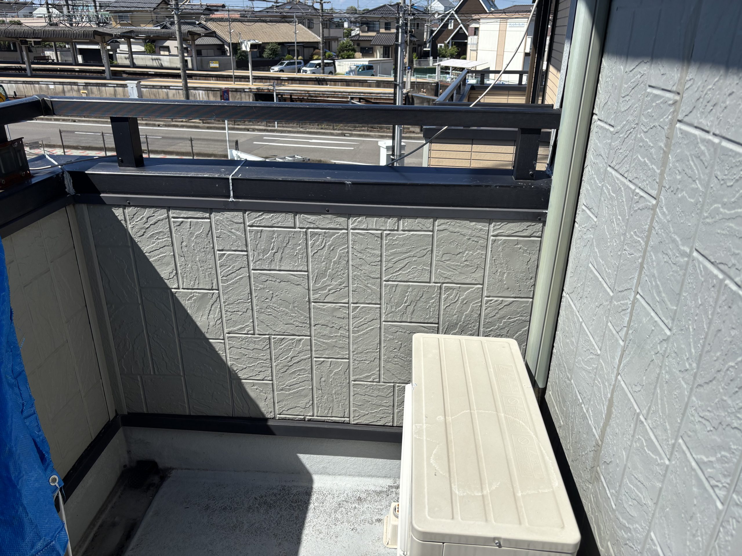 小牧市雨漏りしたベランダ