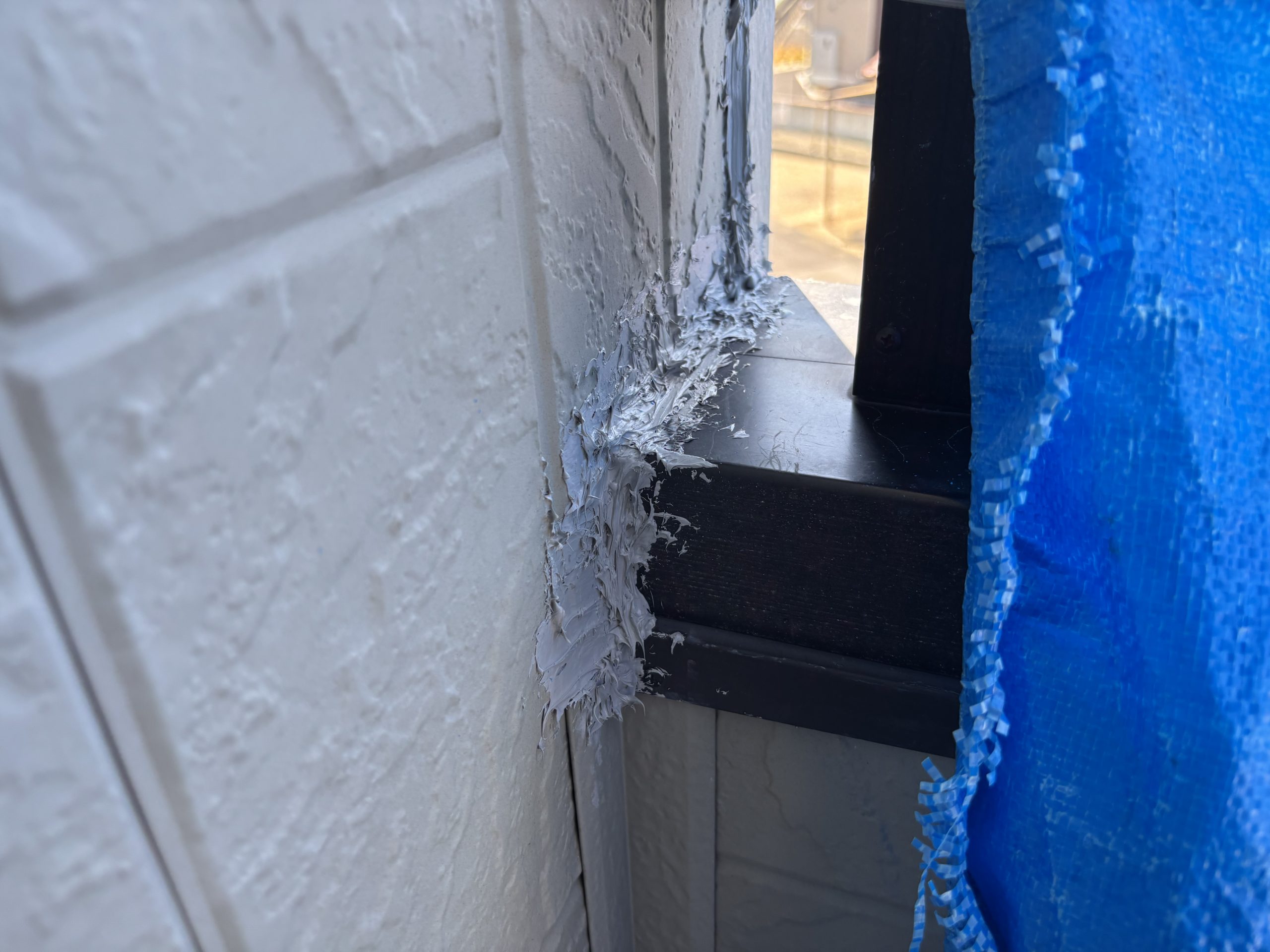 小牧市雨漏りしたベランダ