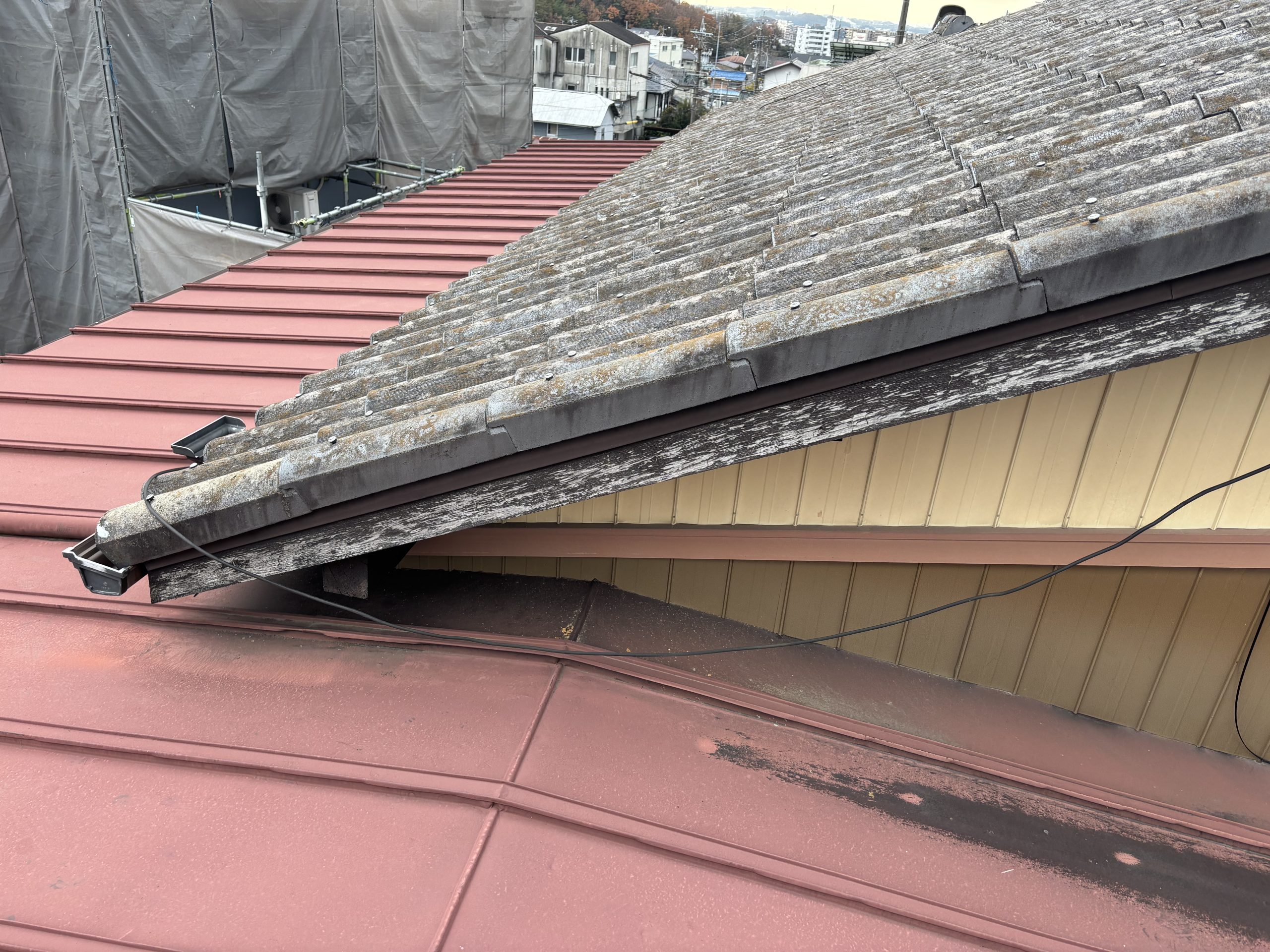 瀬戸市波型スレート屋根塗装