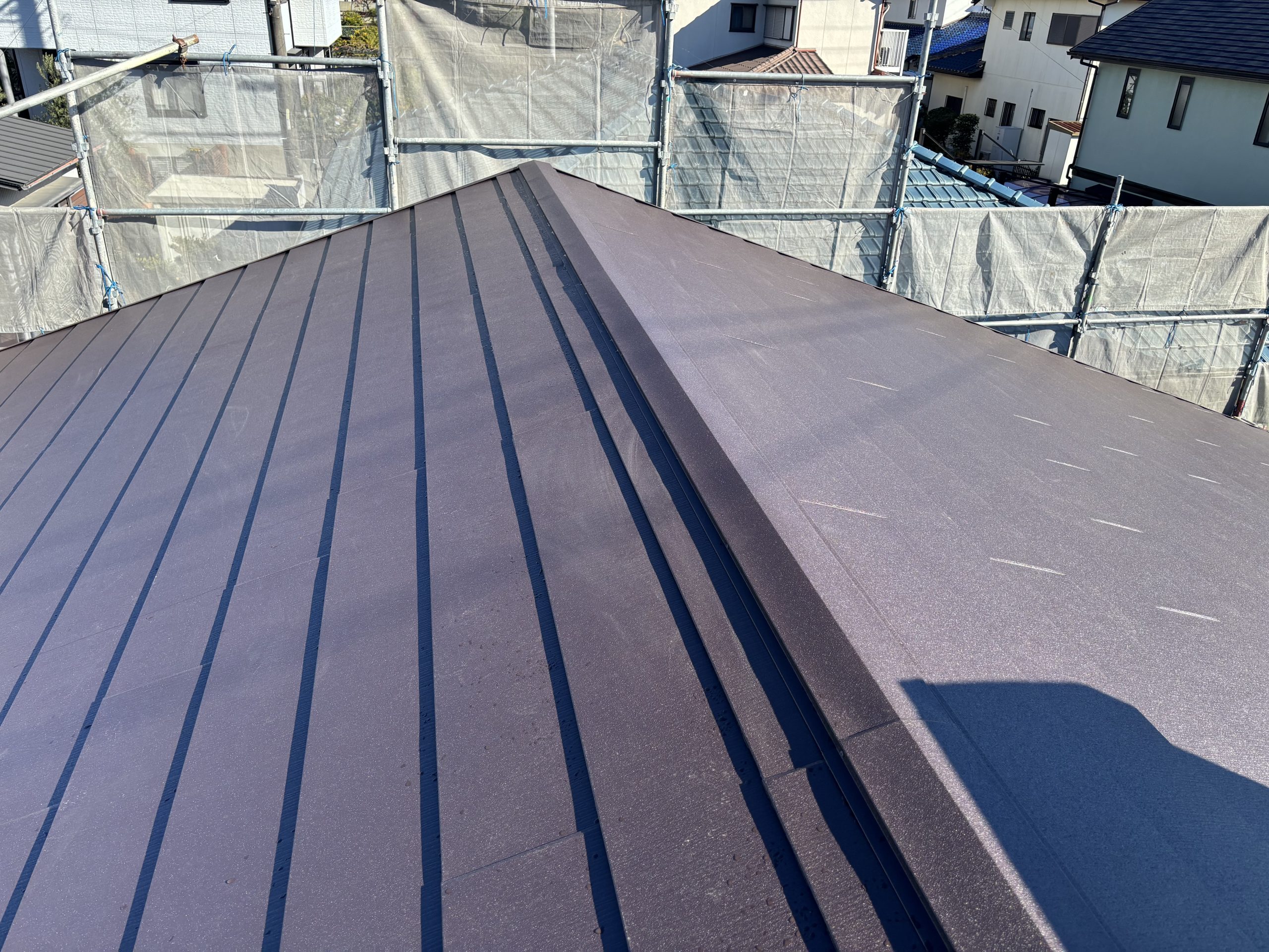 春日井市カラーベストカバー工法