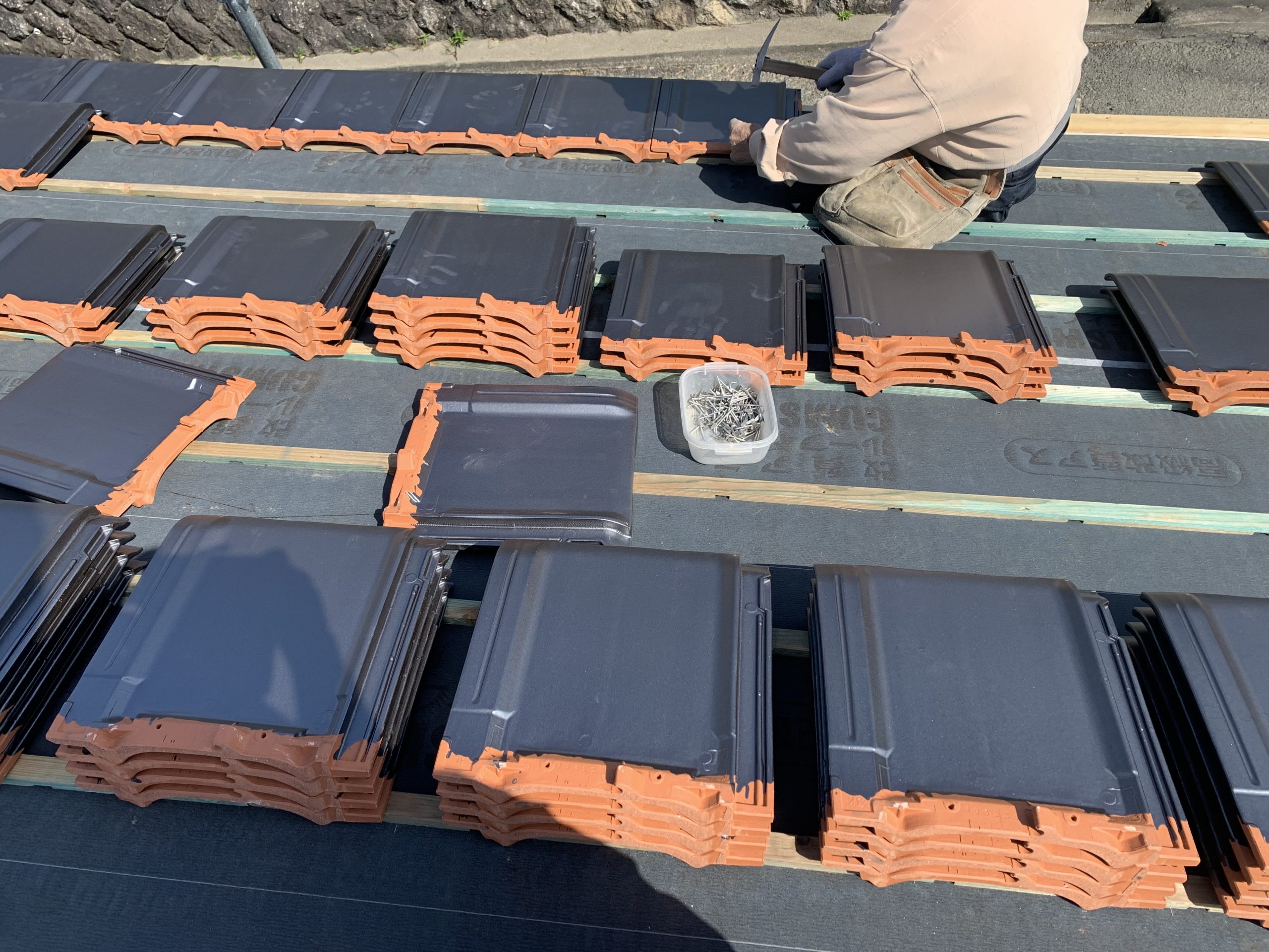 瀬戸市瓦屋根葺き替え