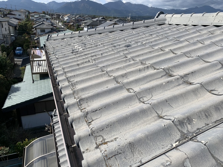 施行予定の屋根全体の写真