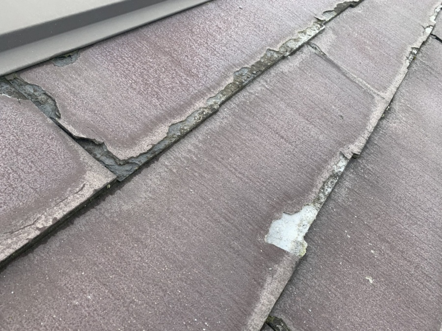 劣化が分かる屋根全景の俯瞰