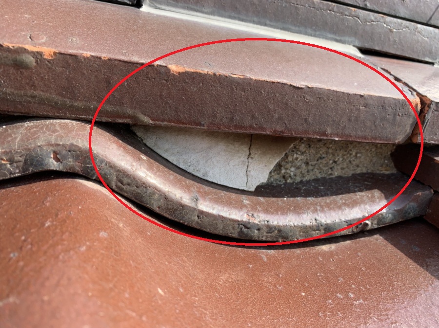 漆喰の劣化、剥がれ