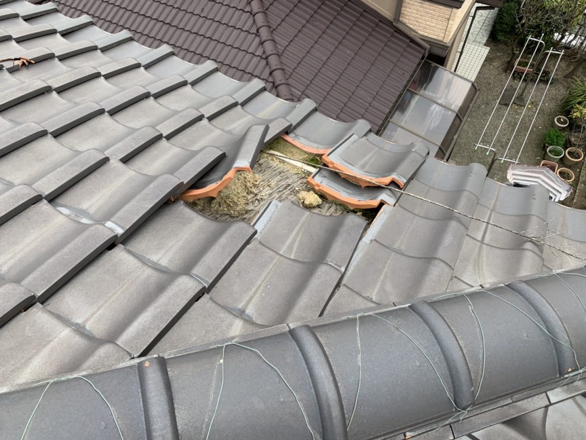 2階北側屋根状況