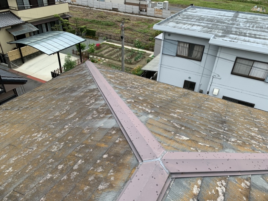 2階カラーベスト屋根の現状