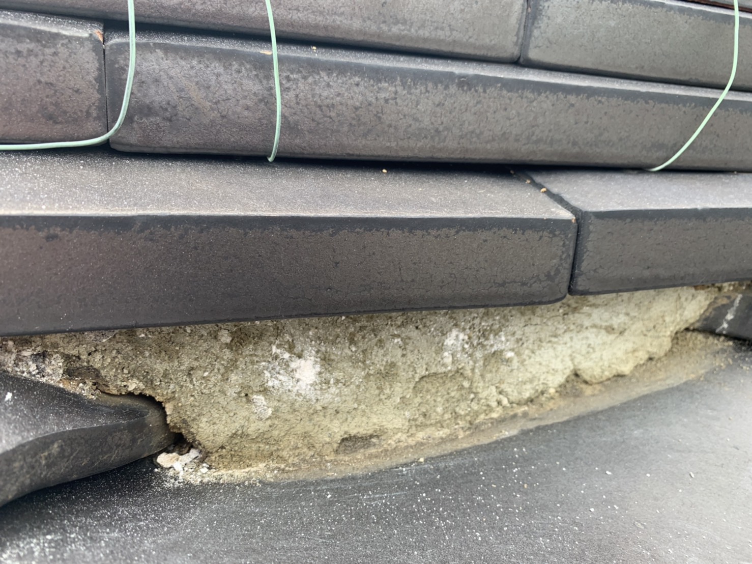 漆喰撤去後の様子