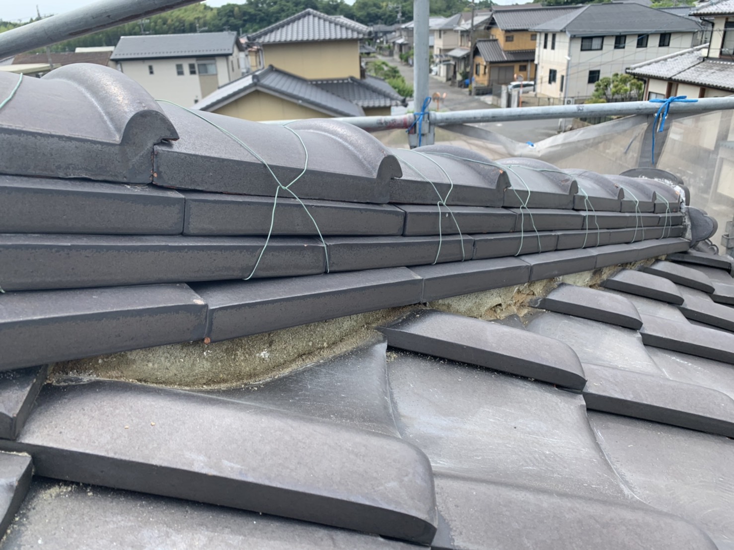 漆喰撤去後の様子