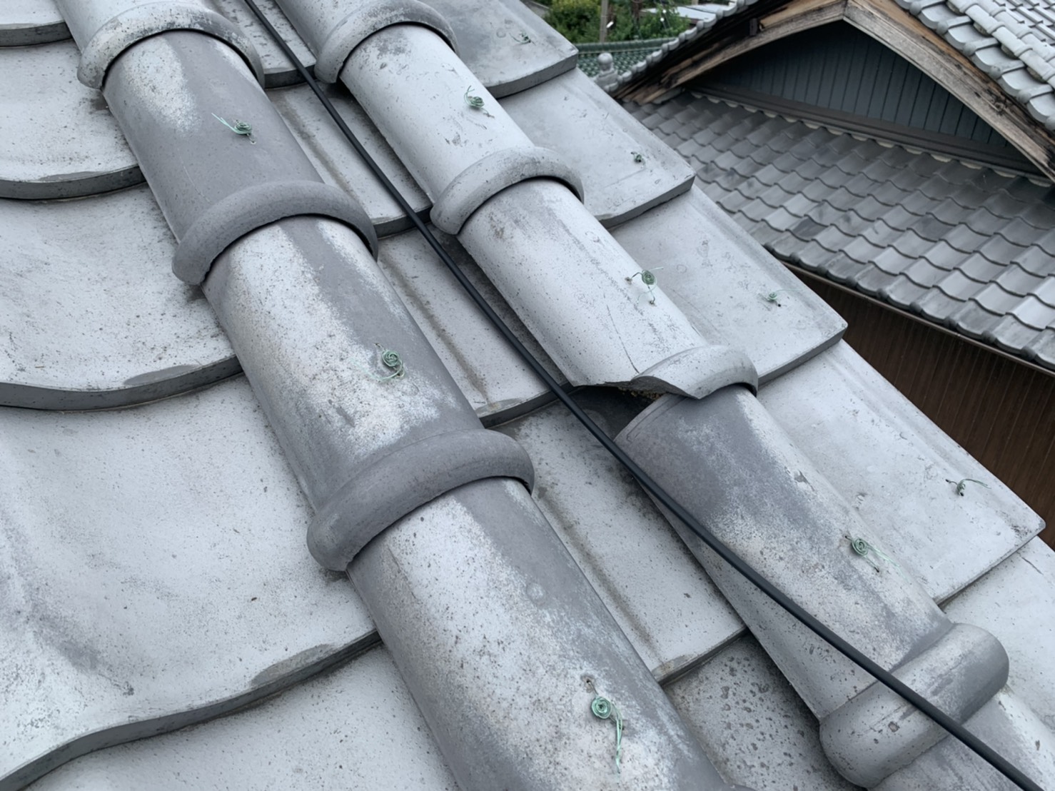 和瓦の状態確認