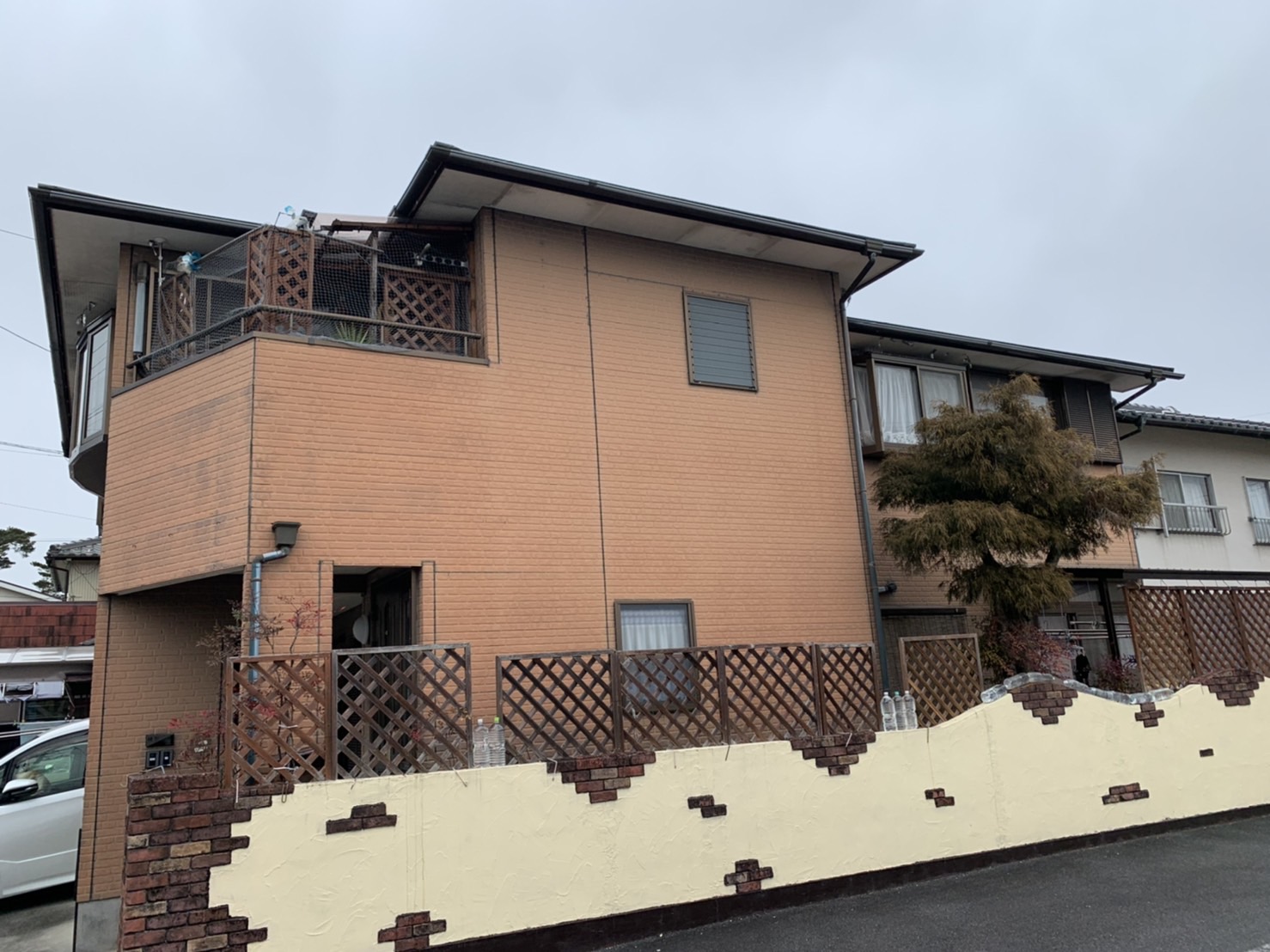 棟板金の破損の現地調査