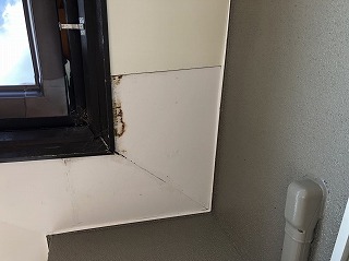 軒天からの雨漏り箇所