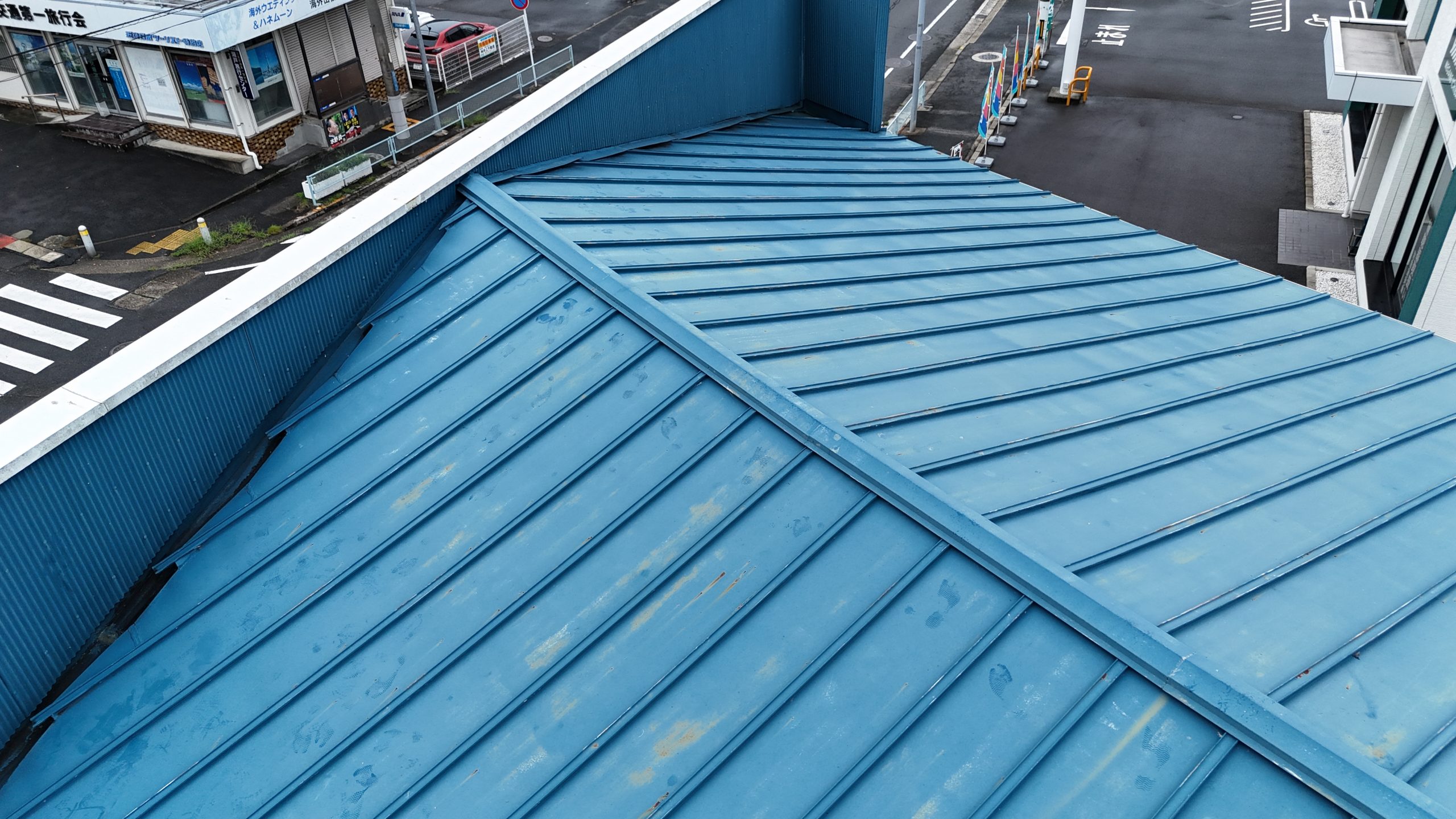 瀬戸市雨漏りした店舗屋根