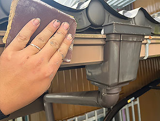 ケレン作業写真