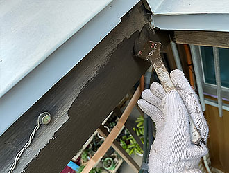 破風板も塗装メンテナンス写真