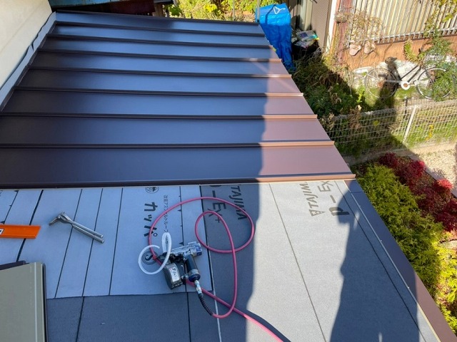 タテヒラ施工途中