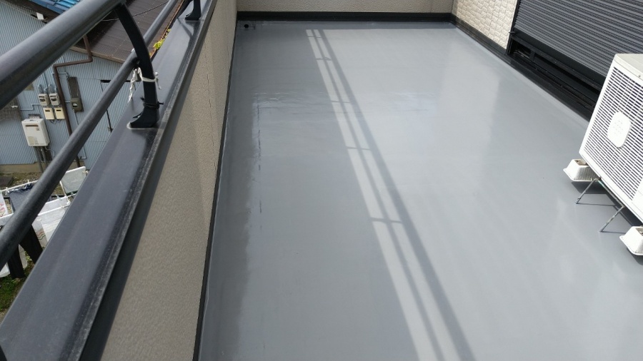 ベランダの防水工事完了