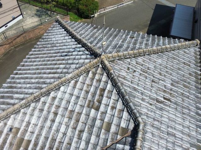 筑紫野市で雨漏り調査した瓦屋根