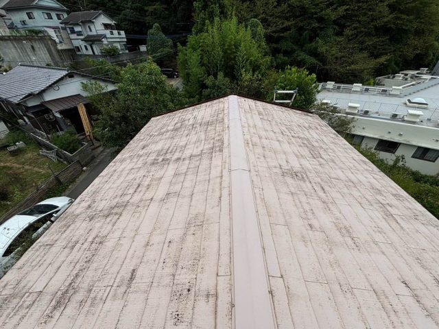 小郡市で劣化の点検を行ったスレート