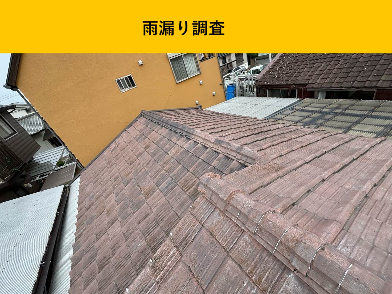 筑紫野市で実施した雨漏り調査