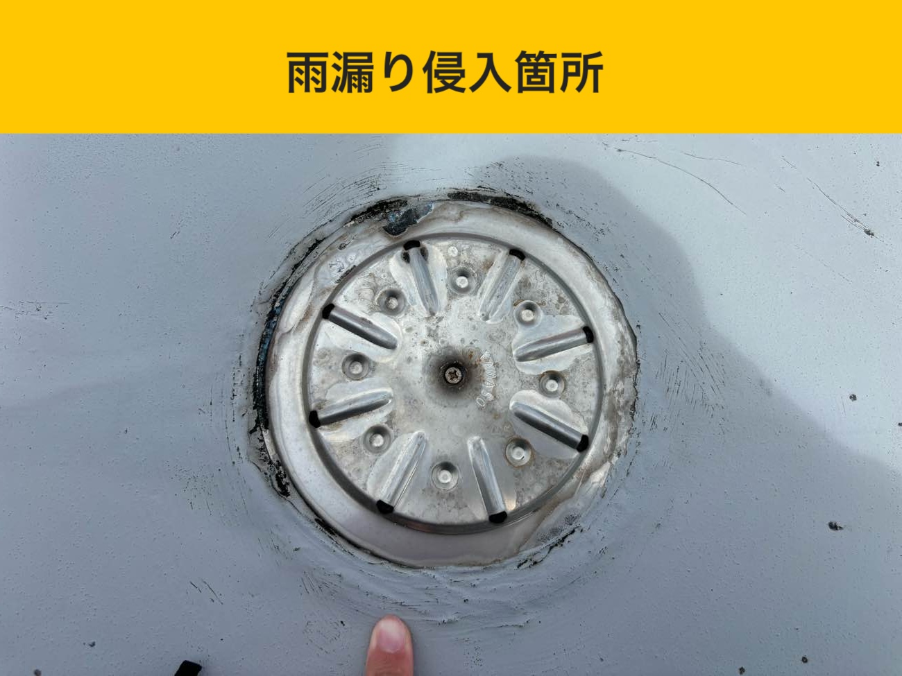 小郡市、ビルの雨漏りを調査