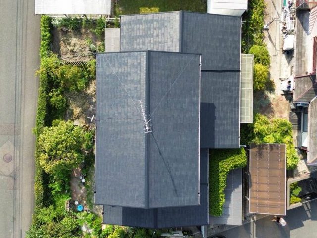 太宰府市の屋根ドローン調査