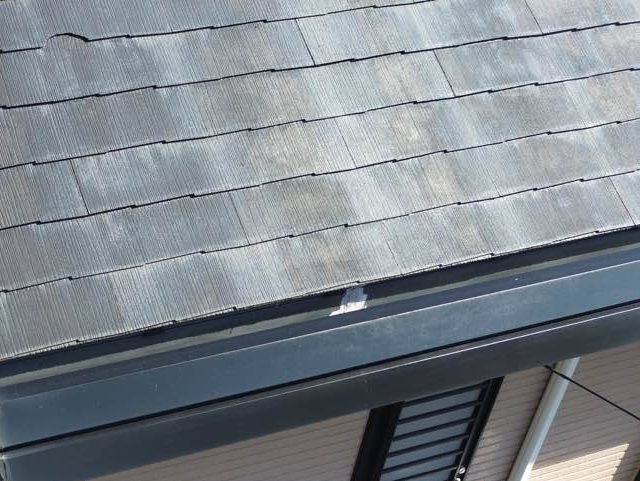 筑紫野市のスレートの欠けと塗膜劣化