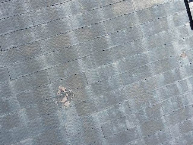 筑紫野市のスレートの塗装剥がれ